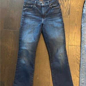 MOTHER Dark Blue Straight Leg Jeans